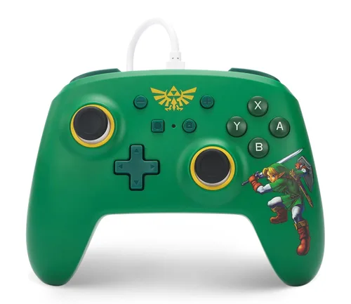 Vista 9 de PowerA Nintendo Switch Wired Controller - Black, Detachable 10ft USB Cable, No Battery Required, Officially Licensed By Nintendo