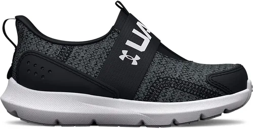 Vista 4 de Under Armour Tenis unisex para niños Surge 3 sin cordones para correr