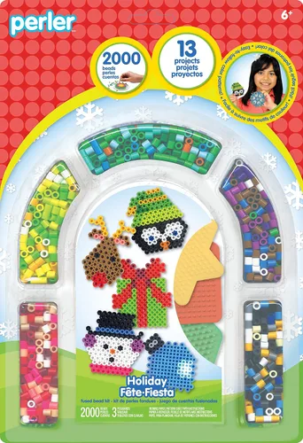 Vista 5 de Perler Beads - Kit de actividades de cuentas de fusibles para manualidades infantiles, 2004 piezas