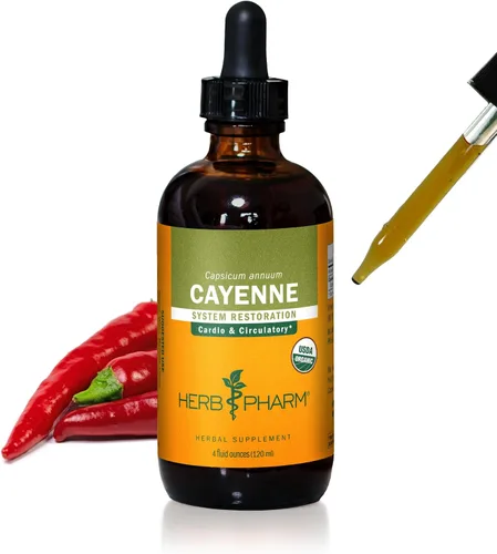 Vista 8 de Herb Pharm Gotas de extracto de cayena orgánico certificado para apoyo cardiovascular y circulatorio, 1 onza