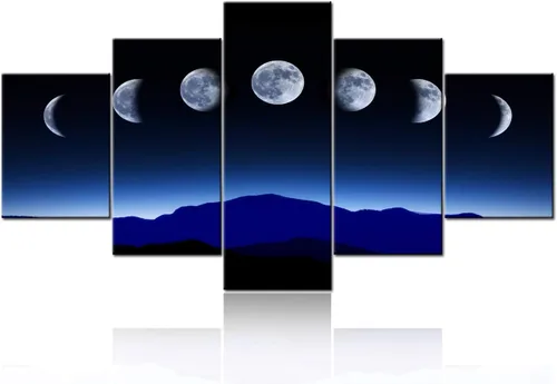 Vista 32 de TUMOVO 5 piezas de cuadros mixtos sobre lienzo