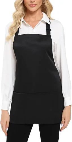 Vista 7 de Xeoxarel Delantal Babero Corto Medio Unisex con 3 Bolsillos