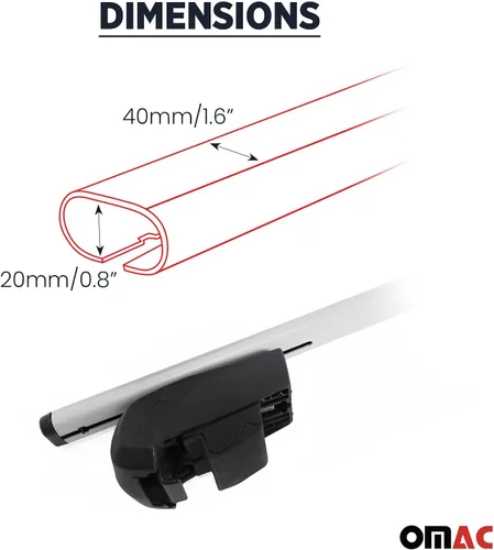 Vista 5 de Portaequipajes para Mazda CX-50 2023-2025 Barras transversales gris hierro 2 piezas