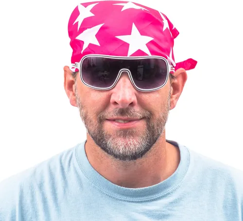 Vista 5 de Bandana para disfraz con estampado de estrellas de Macho Man