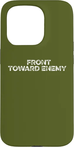 Vista 14 de Funda para iPhone 16 frente a la mina enemiga militar veterano ejército Claymore Mines Case