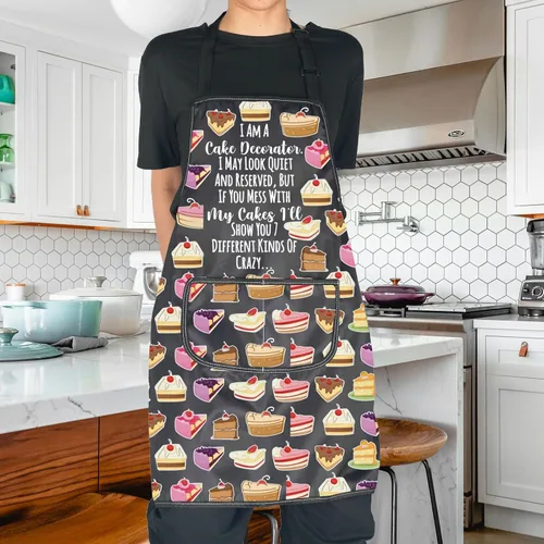 Vista 5 de JNIAP Regalo para amantes de la repostería, delantal de pastelería, chef de pastelería, regalo para estudiantes