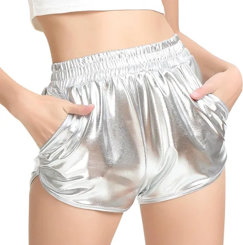 Vista 5 de Perfashion - Pantalones cortos metálicos brillantes para niña