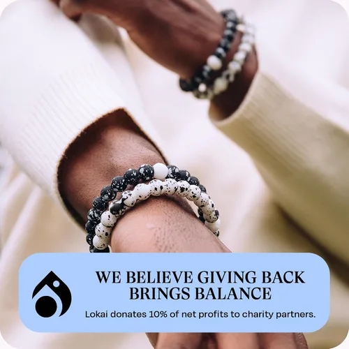 Vista 5 de Pulseras de Cuentas Lokai - Coloridas Pulseras Boho de Cuentas Curativas para Mujeres y Hombres - Regalo Único y Significativo Para Mujeres