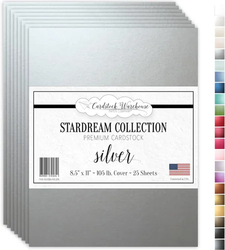 Vista 8 de Cardstock Warehouse Stardream - Papel de cartulina morado amatista - 25 hojas, 8.5 x 11 pulgadas - 105 libras / 284 GSM cartulina púrpura metálica