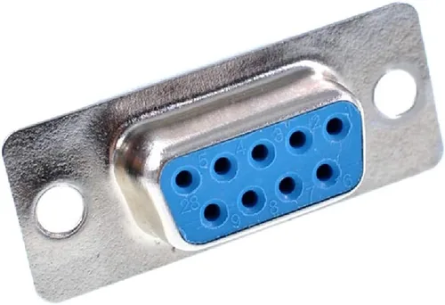 Vista 6 de DB9 Hembra 9 Pin Tipo de soldadura D-Sub Conector con capucha 10 Femenino