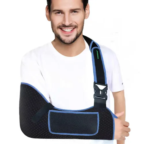 Vista 10 de KONSEDIK Cabestrillo para Brazo y Hombro para Hombres y Mujeres, Cabestrillo Médico Poroso Cómodo con Bolsillo y Almohadilla para el Hombro