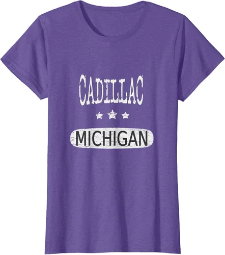 Vista 28 de Vintage Cadillac Michigan Camiseta