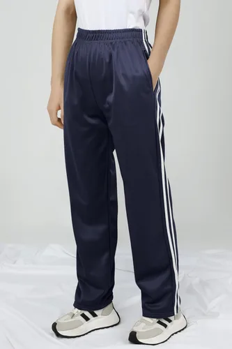 Vista 4 de Resinta Paquete de 4 pantalones deportivos con forro polar y parte inferior abierta para niños, pantalones deportivos con bolsillos y cordón