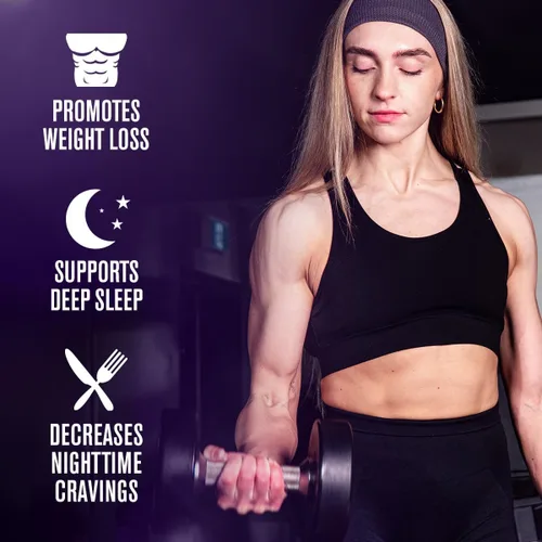 Vista 4 de Jacked Factory Lean PM - Quemador de grasa nocturno, suplemento de ayuda para dormir y supresor del apetito para hombres y mujeres, 60 píldoras