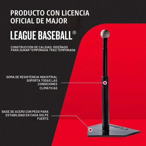 Vista 3 de Franklin Sports Soporte de Bateo - Soporte de Bateo MLB de Grado Industrial - Soporte Resistente de Béisbol y Softbol para Batear - Ideal
