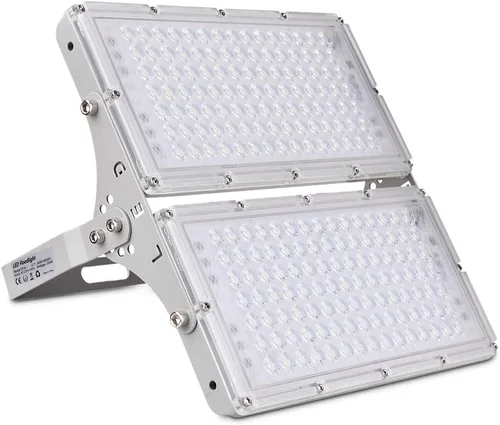 Vista 16 de papasbox Luz de inundación LED de 100 W para exteriores, luces de seguridad para exteriores de 8000 lúmenes, luces LED blancas cálidas de 3000 K