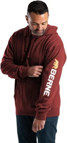 Vista 3 de Berne Sudadera con capucha de manga para hombre Negro
