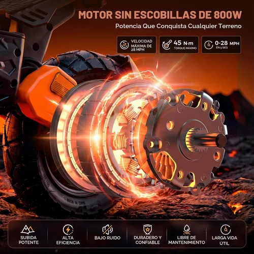 Vista 2 de isinwheel Scooter eléctrico GT1, 28 MPH, 800W, rango de 28 millas Nuevo Negro