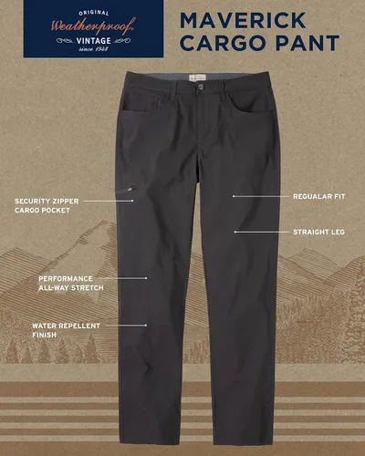 Vista 2 de Weatherproof Vintage Pantalones cargo para hombre Pantalones cargo casuales para hombre, pantalones de senderismo para hombre, pantalones