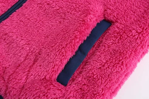 Vista 9 de BTPEIHTD Chaqueta sherpa de forro polar suave con cremallera completa para niña