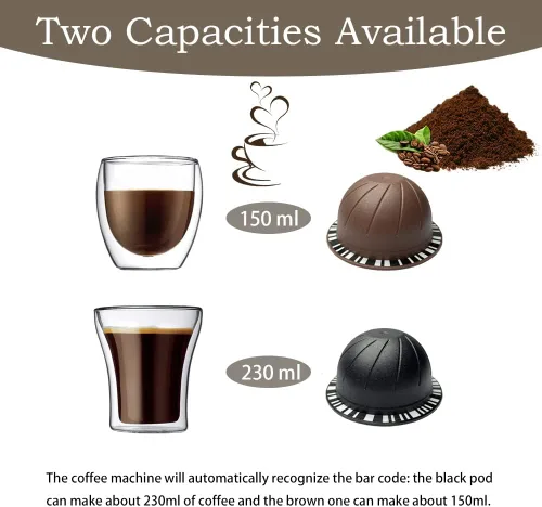 Vista 4 de 100 tapas de papel de aluminio para cápsulas Vertuo, láminas de papel de aluminio compatibles con cápsulas de café Nespresso 57mm