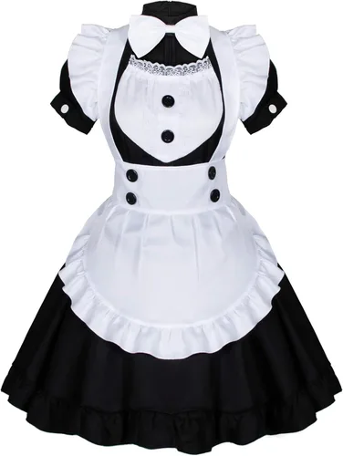 Vista 2 de Elibelle Juego de delantal de Lolita clásico con calcetines y guantes