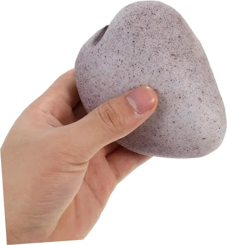 Vista 4 de Caja de almacenamiento de llaves de piedra realista para exteriores, con diseño de resina realista para jardín, oficina y uso doméstico, versátil