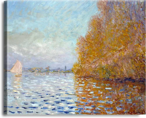 Vista 30 de A&T ARTWORK Antibes Seen from The Salis Gardens de Claude Monet Las Obras de Arte Clásico Mundial Reproducciones, Impresiones de Arte en Lienzo
