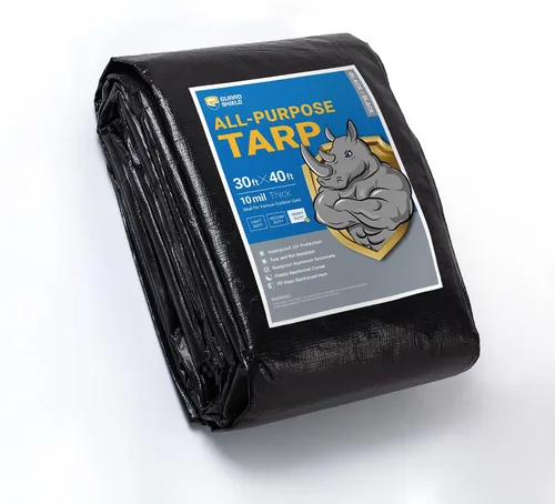 Vista 99 de GUARD SHIELD - Lona resistente, impermeable, de polietileno, gruesa, resistente a los rayos ultravioleta, con ojales, para exteriores, 6 x 8 pies