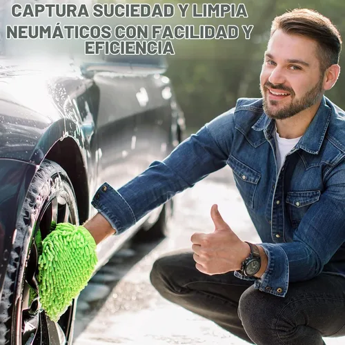 Vista 4 de Riakrum - 12 guantes de lavado de automóvil, guantes de microfibra de chenilla para lavado de autos, sin arañazos, guantes impermeables