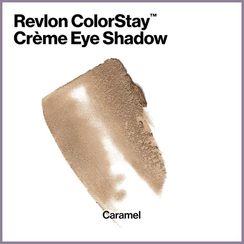 Vista 4 de Revlon Crema sombra de ojos, maquillaje de ojos ColorStay de 24 horas, fórmula en crema altamente pigmentada con acabados mate y brillantes Caramelo