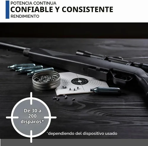 Vista 4 de ICO 12 Gram Co2 Cartridges Non-Threaded, CO2 cartridges BB Gun, CO2 BB Pistol, Airsoft Pistol, and Paintball Markers