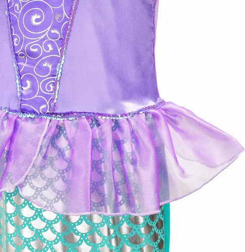 Vista 5 de GZ-LAOPAITOU Disfraz de princesa para niñas, disfraz de princesa para fiesta de cumpleaños, Halloween, cosplay