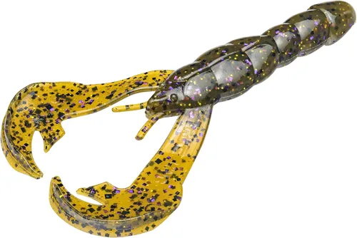 Vista 47 de Strike King Rage Tail Cangrejo Ámbar Verde Negro