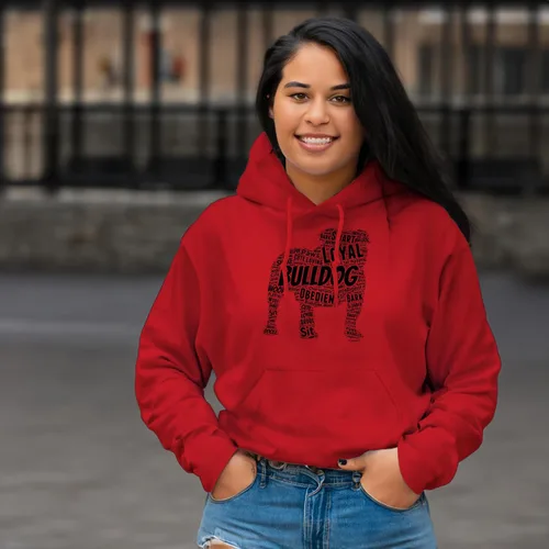 Vista 10 de ThisWear Sudadera con capucha con capucha de Bulldog Inglés Word Art Dog Puppy Owner Gift Hoodie