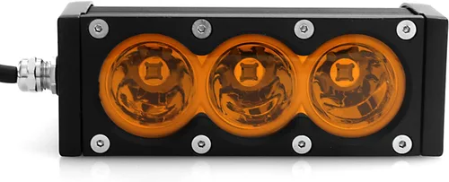 Vista 5 de Barra de luz LED Angel ma de 15 cm, fila única, luz ámbar para luz antiniebla, conducción, trabajo, todoterreno, camioneta, SUV, ATV, UTV, camión