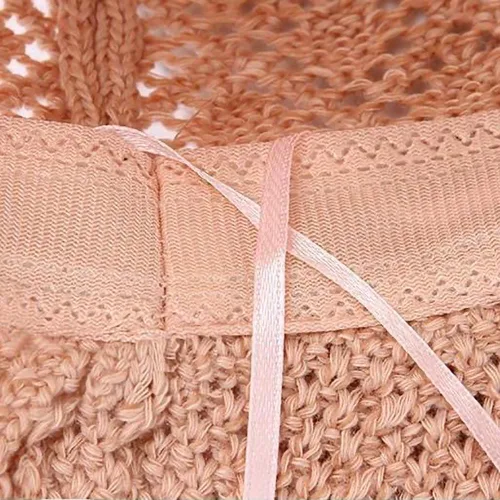Vista 3 de Sombrero de paja para mujer, sombrero de playa plegable, sombrero de ala ancha Beige