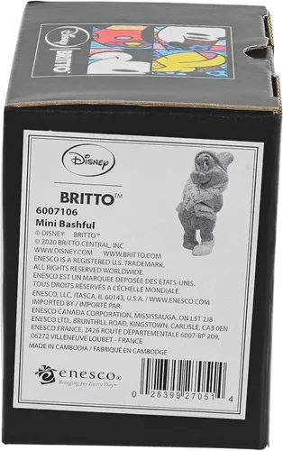 Vista 6 de Enesco Disney by Romero Britto Snow White and the Seven Dwarfs Bashful - Figura en miniatura, 4.7 pulgadas, multicolor