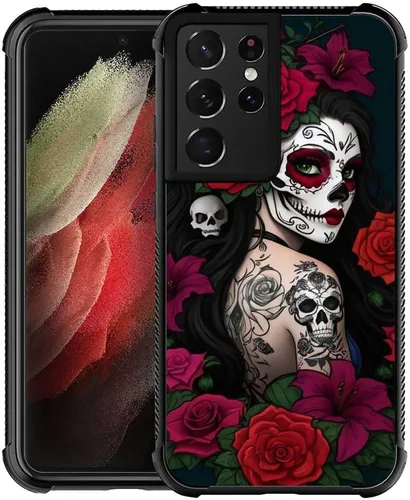 Vista 25 de Funda compatible con Samsung Galaxy S21, diseño de elefantes africanos, diseño increíble a prueba de golpes, antiarañazos, carcasa trasera