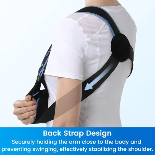 Vista 3 de Cabestrillo Velpeau para Brazo y Hombro Inmovilizador para Mujeres y Hombres, se ajusta al Brazo Izquierdo o Derecho - Tirante de Apoyo