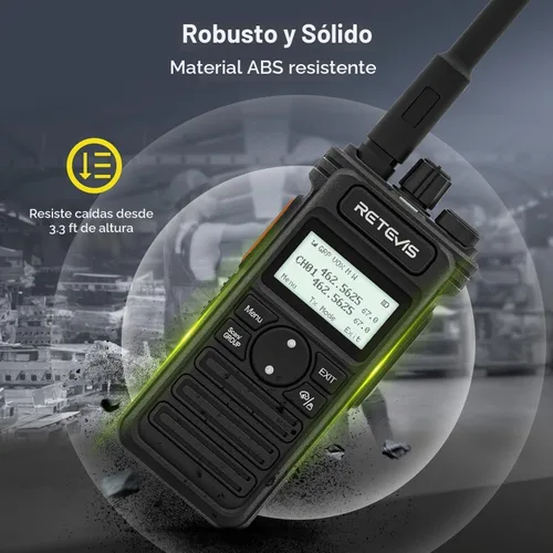Vista 3 de Retevis RT86S Walkie Talkie profesional de largo alcance, para logística