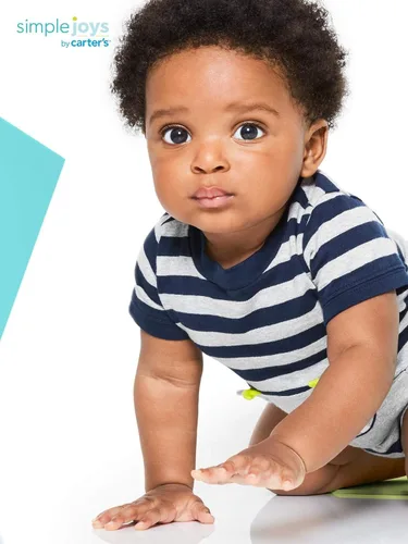 Vista 2 de Simple Joys by Carter's Baby Boys' Rompers, Pack of 3