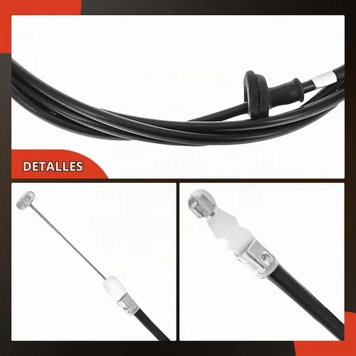 Vista 7 de A-Premium Cable de liberación del capó delantero sin mango compatible con Honda Civic 1992 1993 1994 1995, 91.1 pulgadas