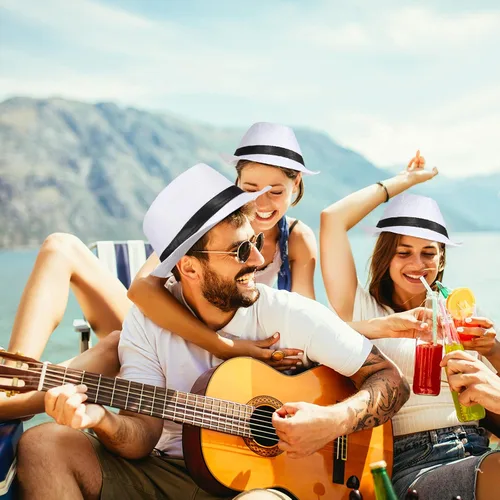Vista 4 de 16 sombreros de los años 20 a granel para hombres de ala corta Panamá sombreros para hombres y mujeres, disfraz de fiesta, circunferencia 23.6 in