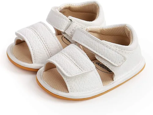 Vista 3 de RVROVIC Sandalias para bebés niños y niñas, zapatos de verano de primera calidad para exteriores, ligeras, suaves, antideslizantes, suela para niños