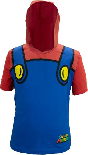 Vista 3 de Nintendo Personajes Super Mario - Disfraz ligero de manga corta con capucha y pantalones cortos