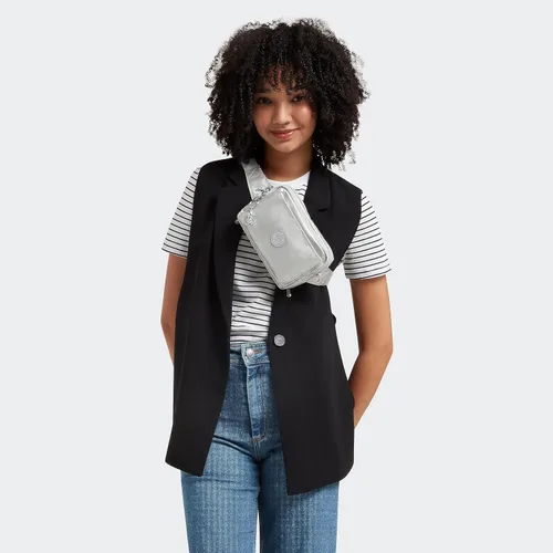 Vista 8 de Kipling Abanu - Bolso cruzado para mujer, ligero, cintura ajustable con bolsillos con cremallera de múltiples compartimentos