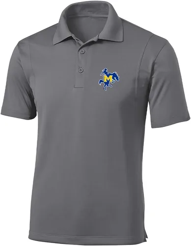 Vista 97 de Polo atlético de micro piqué NCAA para hombre Prime con cuello propio