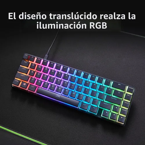 Vista 7 de HyperX Pudding Keycaps 2 - Juego completo de llaves - PBT - 112 teclas - Blanco