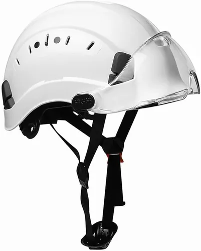 Vista 8 de SMASYS Casco de seguridad ABS ajustable con visera de suspensión de 6 puntos perfecto para construcción y escalada